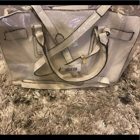 Merona White Satchel - Picture 1 of 8